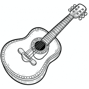 Dibujos de Guitarras para Imprimir yDibujos de Guitarras para Imprimir y  